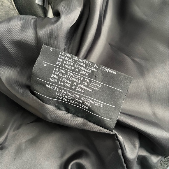 SOLD xlist Harley Davidson TWIN CAM Style Black Leather Vest Men's Size XXXL 3XL - Picture 10 of 14